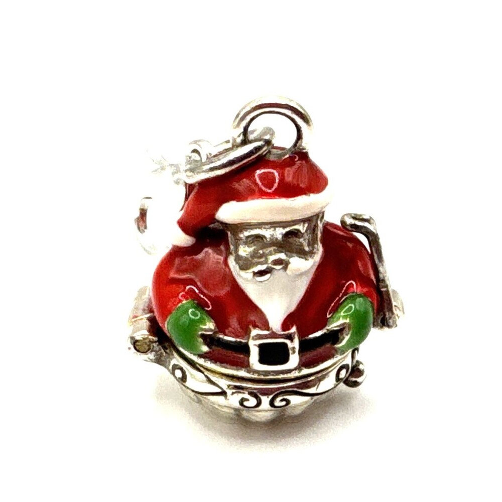 Brighton Santa Surprise Opens/Closes Christmas Tree Holiday Pendant Charm NWOT